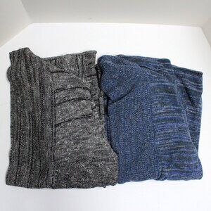 2 Women's White Stag Long Sleeve Outer Cardigan Sweaters with Pockets